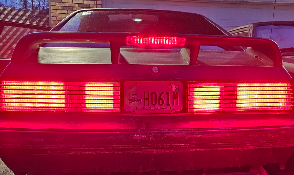 87-93 LED Mustang Gt/Cobra/Saleen clear 3rd brake light